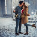 Festive Snowy New Years Kiss