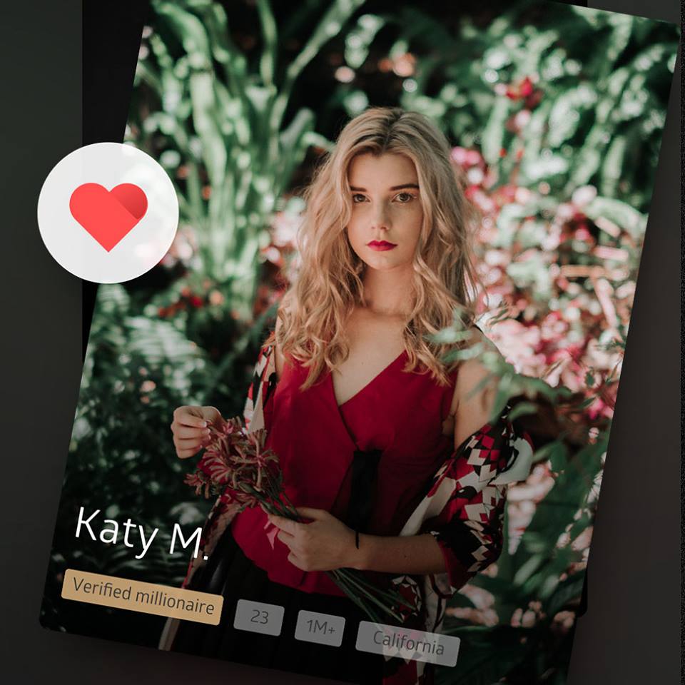 Swipe and Match verified millionaire on Luxy