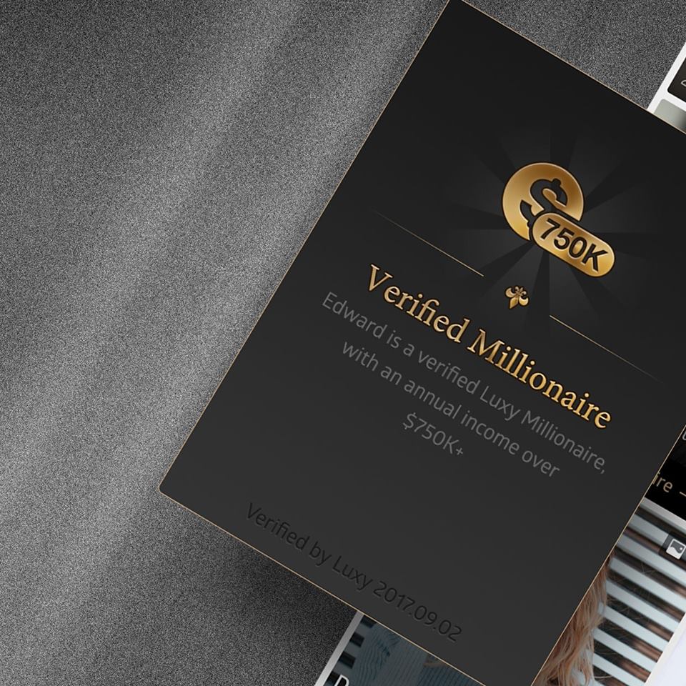 income verified millionaires on Luxy