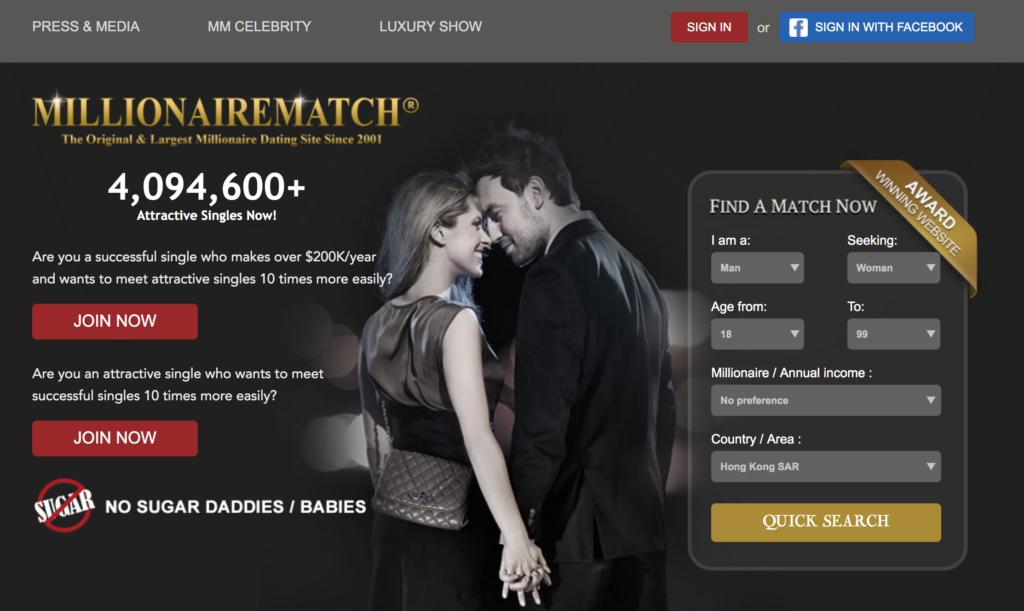 Free Dating Sites For Rich Singles