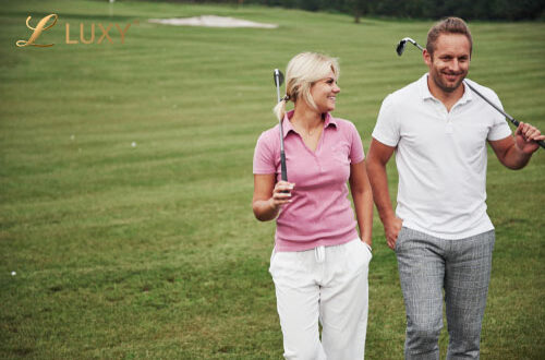 couple golfing relationship